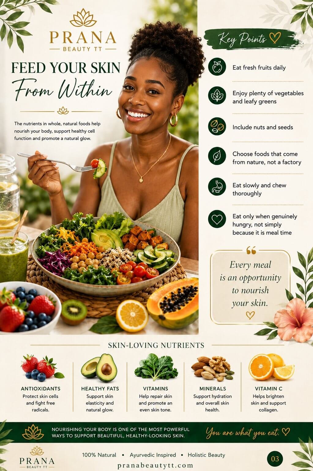 Prana Beauty TT Guide to Beautiful Skin - Page 3: Feed Your Skin From Within