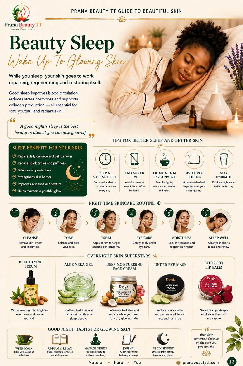 Prana Beauty TT Guide to Beautiful Skin - Page 12: Beauty Sleep