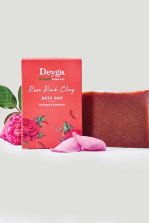 Rose Pink Clay Bath Bar