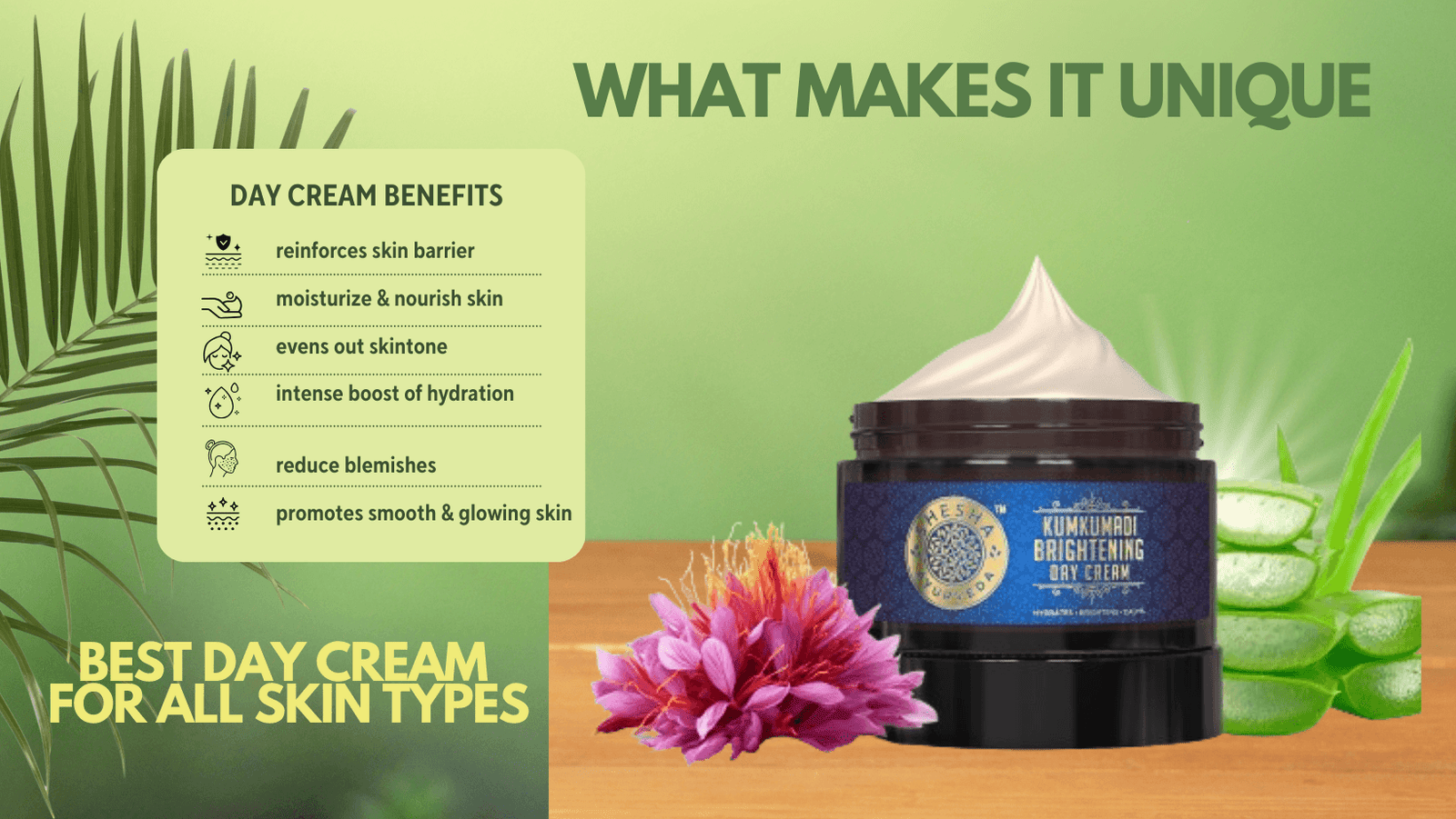 Kumkumadi Brightening Day Cream product information